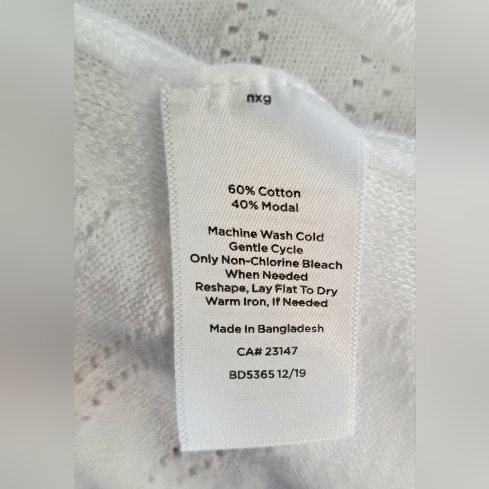 Talbots White Off-Shoulder Knit Sweater - Picture 7 of 7
